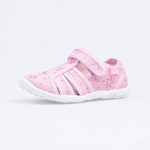 421066-14 розовый туфли летние дошкольные текстиль