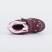 454856-42 бордовый ботинки дошкольные комбинирован.